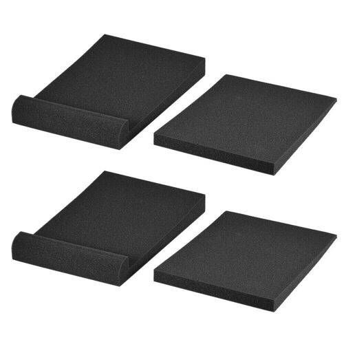 Coussinets isolants en mousse acoustique, 2 pièces, pour moniteur de Studio, haut-parleurs de 5 et 6 pouces, accessoires pour instruments de musique, éponge haute densité
