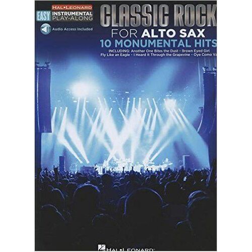 Classic Rock - 10 Monumental Hits - Easy Instrumental Play-Along Alto Sax (Book/Online Audio)
