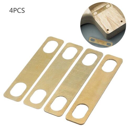 Joint De Rehaussement De Guitare, Plaque De Cou, Joint De Rehaussement De Basse, Connexion D'outil En Laiton, Pièces De Rechange Durables Pour Instruments, Accessoires 4 Pièces