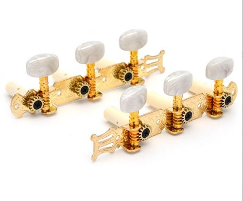 2 (1 À Gauche Et 1 À Droite) Pièces Mécaniques Pour Guitares Classiques, Chevilles D'accordage Pour Guitares Classiques Ou Acoustiques