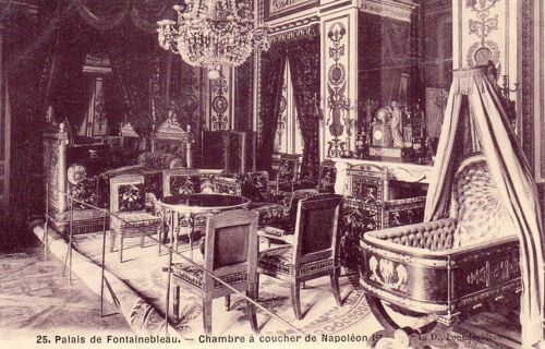 Carte Postale Ancienne  - 25 - Palais De Fontainebleau - Chambre À Coucher De Napoléon 1 Er