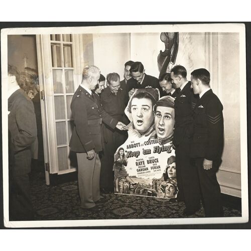 Deux Nigauds Aviateurs - Film 1941 Arthur Lubin - Keep 'em Flying Avec Lou Abbott , Bud Costello , Carol Bruce - 1 Photo Originale Pour La Promotion Du Film De Propagande De Cinéma Lors De La Sortie