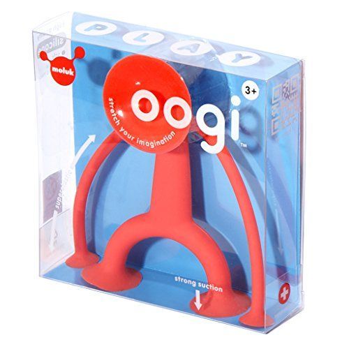 Moluk - 43102 - Oogi - Caractere Extensible avec Ventouse en Silicone - Rouge