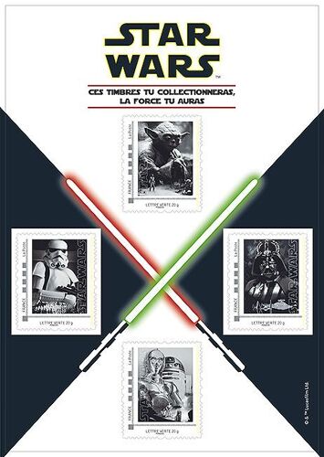 Bloc De 4 Timbres "Star Wars"