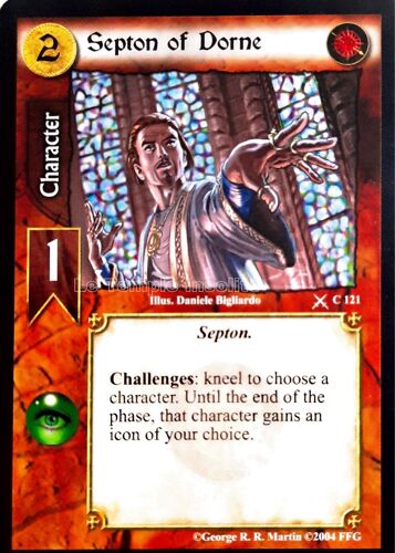 Carte A Game Of Thrones Ccg - Septon Of Dorne C#121