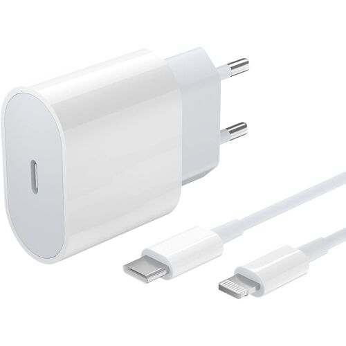 20w Chargeur Usb C Rapide Pour A Pple Iphone 12 Pro/ 12/12 Mini/ 12 Pro Max/ 14/13/ 12/11/ X/Xs/Xs Max/Xr/Se 2022/8/ 7/ Ipad/Airpods, Adaptateur Secteur Type C Pd Avec 1.5m Cable Berls