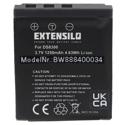 EXTENSILO Batterie compatible avec Rollei Compactline 150 appareil photo (1250mAh, 3,7V, Li-ion)