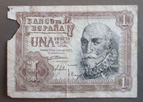 Billet 1 Peseta 1953
