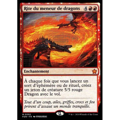 Rite Du Meneur De Dragons - Magic - Fondations Vf - M - 92