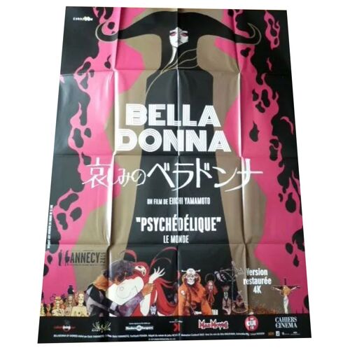 Belladonna (Kanashimi No Beradonna) - Véritable Affiche De Cinéma Pliée - Format 120x160 Cm-De Eiichi Yamamoto Avec Tatsuya Nakadai, Katsuyuki Itô, Aiko Nagayama, Shigako Shimegi -1973 Réédition 2016