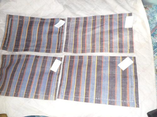 4 Set Table " Raffia Tissé