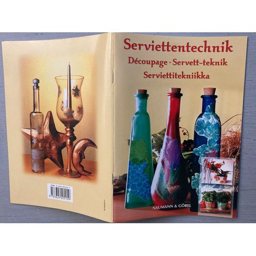 Jeu Créatif - Découpage Collage Des Serviettes - Naumann & Göbel (Boite Avec Livret D¿Instruction-5 Flacons-Pinceau & Éponge-Serviettes En Papier) (N¿A Jamais Été Utilisé)