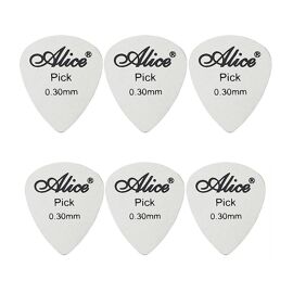 Plectres De Guitare Acoustique En Acier Inoxydable, 6 Pièces, Robuste, Vitesse Dure, 0.3mm