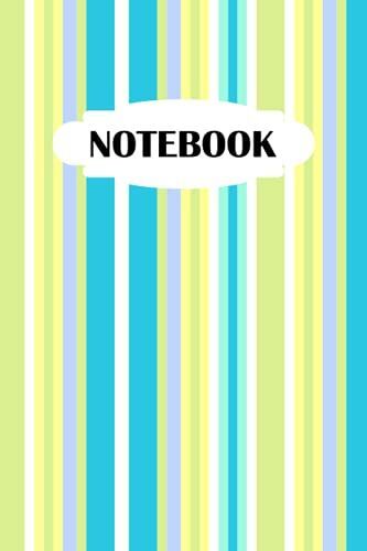 Notebook: Lined Notebook For Gift For Friends, Office Workers, Co-Workers And For People That Like Stripe Designs Patterns And Bright Colors