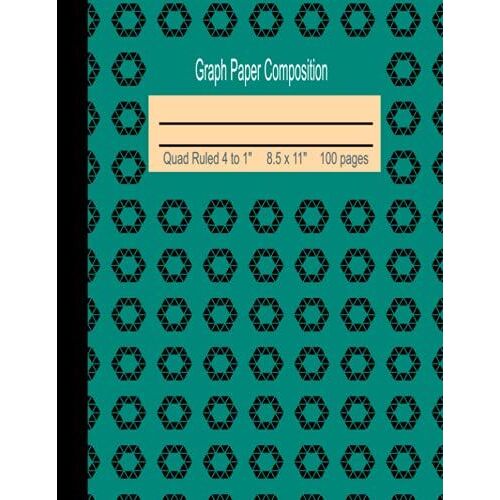 Graph Paper Composition Notebook: Quad Ruled 4 To 1", 8.5 X 11, 100 Sheets