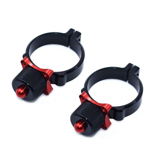 Fourche Avant En Aluminium Cnc Pour Vélo Hors Route, Haute Performance, Suspension Antichoc, Contrôle Par Trous, 48mm, Livraison Gratuite