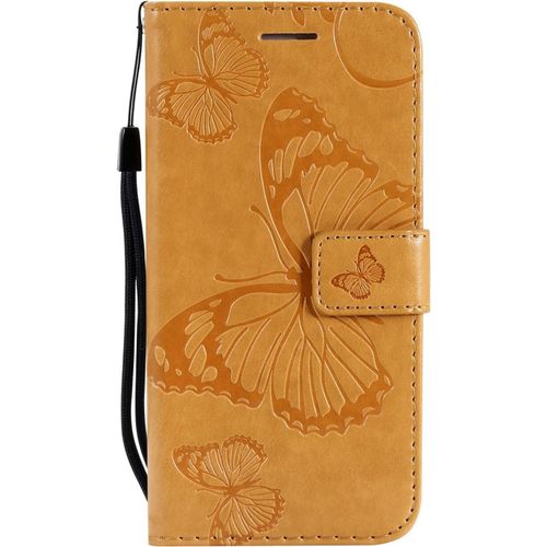 Coque Pour Samsung Galaxy S7 Edge [Pas Pour S7], Housse Coque Flip Case Cuir Porte Carte Magnetique Portefeuille Cover Etui Support Antichoc Coque Pour Samsung Galaxy S7 Edge,Marron Clair