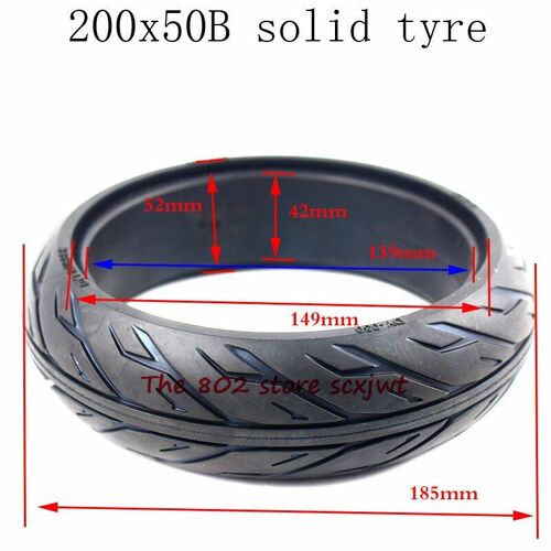 Pièce De Rechange Super 200x50 Pour Scooter Xiaomi, Pneu Solide Es2 Pour Ninebot Es1 Es3 Es3 Es4, Pièce De Remplacement Pour Pneu De Scooter