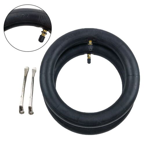 Chambre À Air En Caoutchouc Butyle 10 Pouces, 2 Pièces, Pour Pneu De Roue 10x2.0 Avec Levier De Pneu, Pour Scooter Électrique, Accessoires Pour Hoverboard