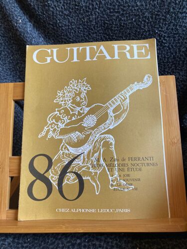 Zani De Ferranti Trois Mélodies Etude Guitare Partition Editions Leduc N°86