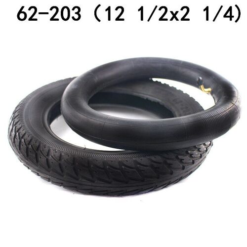 Pneu De Vélo Électrique De 12 1/2x2 1/4 (62-203) | Pneu Tube De 12 Pouces Pour Scooters Électriques En Gaz, Pour Vélo Électrique St1201 St1202, Livraison Gratuite