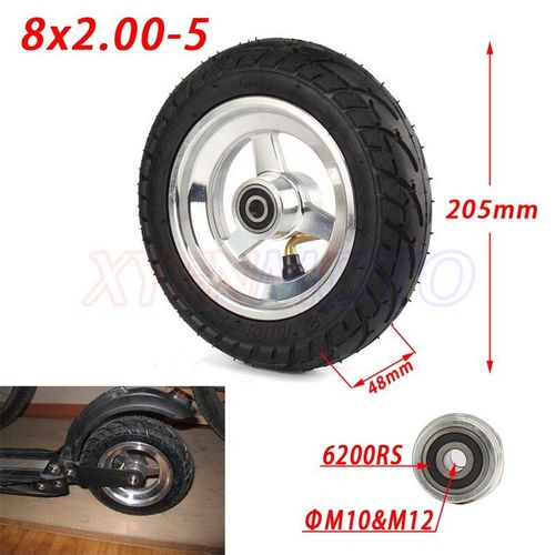 Roue À Vide Avec Moyeu En Alliage Pour Scooter Électrique Adulte Kugoo S1 S3, 8x2.00-5
