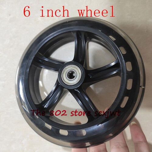 Roues De Planche À Roulettes En Polyuréthane, 145mm, Pour Voiture À Petite Traction, Chariot De Courses, Bagages, 6 Pouces