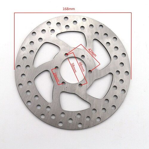 Plaque De Disque De Frein Avec 6 Trous Pour Scooter Électrique, 168mm 38mm, Livraison Gratuite, Bonne Qualité