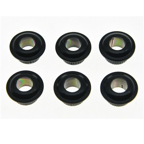 Douilles Réducteurs Métalliques De 10mm, 6 Pièces, Écrous Pour Têtes De Machine À Guitare Vintage, Accessoires D'instruments De Musique