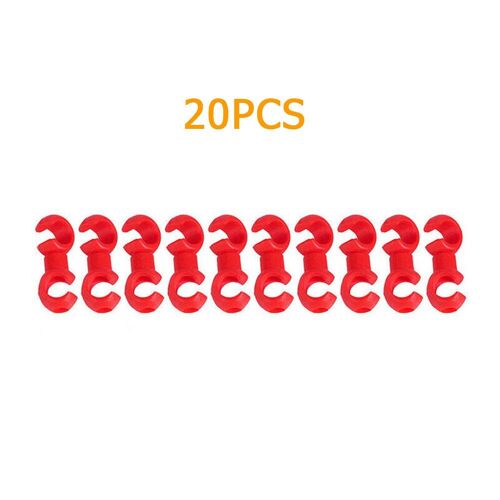 Clips De Câbles De Vélo, 20 Pièces, Câble D'arrêt, Frein Et Engrenage, Raccords En Forme De S, Trous De Boucle, Guides De Boîtier De Câbles D'engrenage