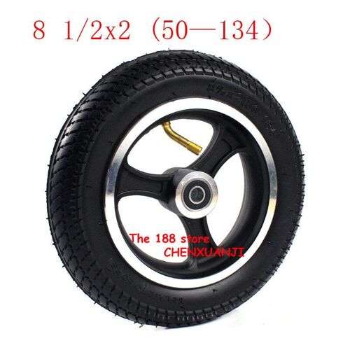 8 1/2x2(50-134) Pneu Roue Pneu Pour Scooter À Gaz Électrique Scooter Enfant Gaz/Électrique Scooter, Landau Poussette (8» 1/2» X2 Pouces) Roue