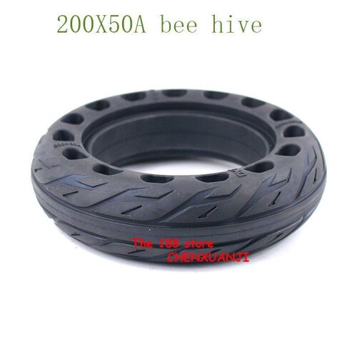 Pneus De Scooter Électrique 8 Pouces, Taille Abordable 200x50a, Résistants Aux Explosions, Pneus Solides Pour Moto, Trous De Ruche