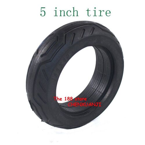 2019 Offre Spéciale Bonne Qualité 5 Pouces Pneu Solide En Caoutchouc Pneu Pour Planche À Roulettes Électrique, Voiture D'équilibrage, Chariot Chariot, Chariot De Bébé