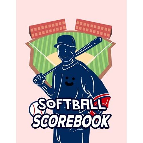 Softball Scorebook: Vintage Baseball Log Book,120 Scoring Sheets For Baseball And Softball Games, Perfect For Coaches And Fans