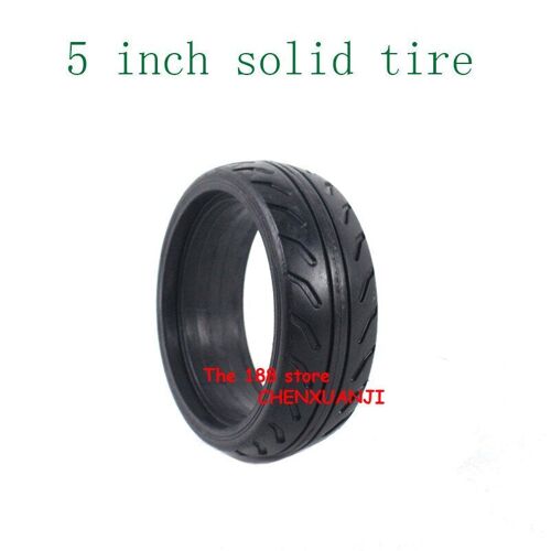 Livraison Gratuite 5 Pouces Pneu Solide Pour Équilibrer La Voiture, Planche À Roulettes Électrique, Chariot De Chariot, Chariot De Bébé 5 Pouces Pneu En Caoutchouc