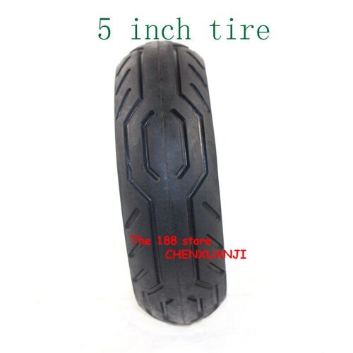 2019 Offre Spéciale Bonne Qualité 5 Pouces Pneu Solide En Caoutchouc Pneu Pour Planche À Roulettes Électrique, Voiture D'équilibrage, Chariot Chariot, Chariot De Bébé
