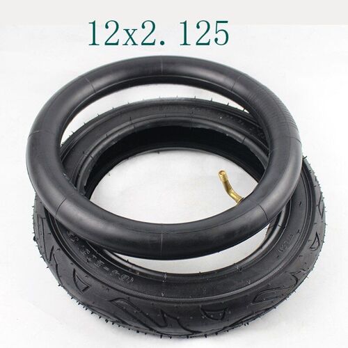 Pneu Intérieur Et Extérieur De 12x2.125, Haute Qualité, Poussette De Vélo Et Trottinette Électrique Urbaine, Jeu De Pneus De 12x2.125