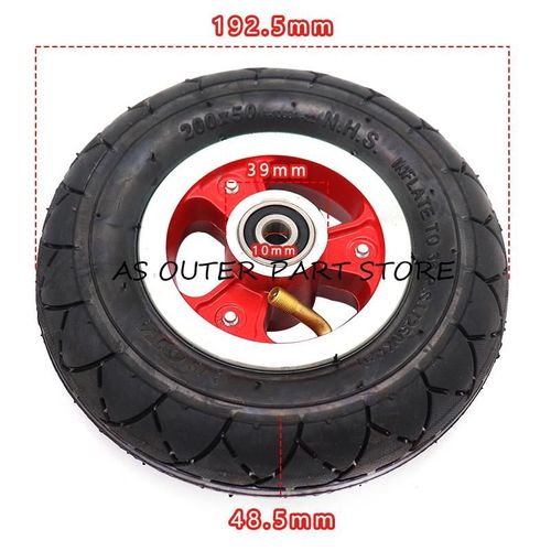 Roue De Gonflage 8 Pouces 200x50, Avec Moyeu En Alliage, Pour Scooter Électrique Kugoo S1 S3 Pour Adulte, 200x50