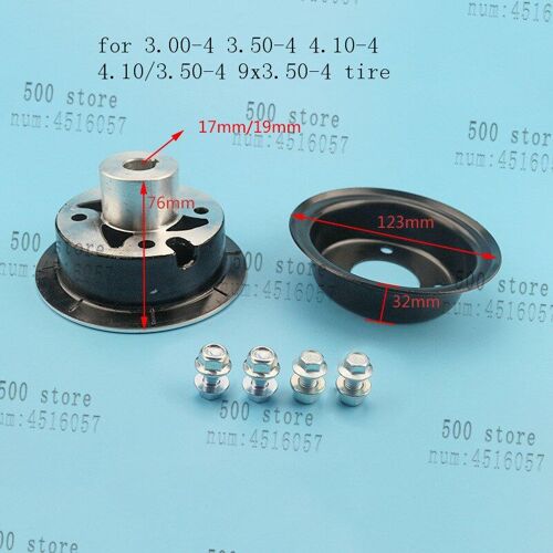 Moyeu De Roue 3.00/3.50/4.10-4 4.10/3.50-4 9x-4 Pouces, Jante De Moyeu De Roue Pour Quad Électrique/Scooter À Gaz, Pièces De Motocyclettes