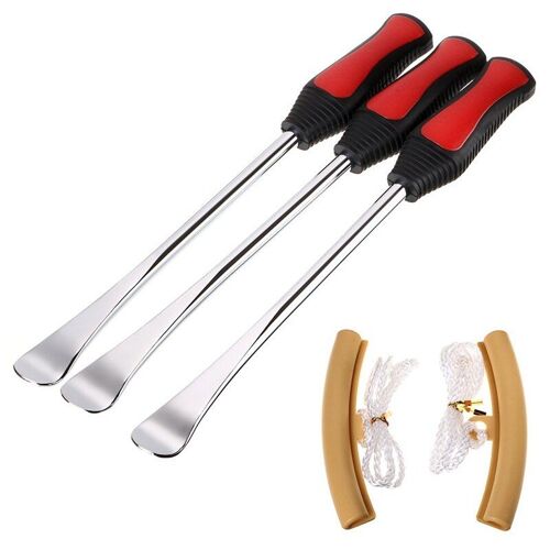 Jeu De Cuillères De Leviers De Pneu, Kit D'outils De Fers De Pneu De Voiture De Vélo De Moto Robuste