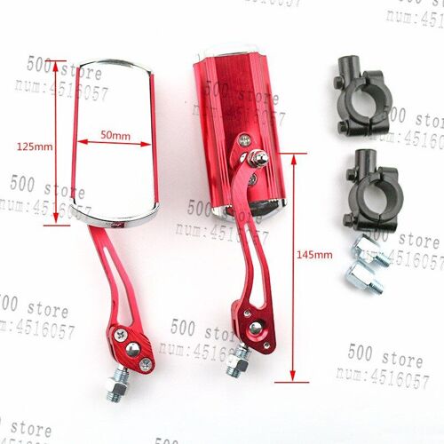 Rétroviseur De Moto En Argent, Pour Yamaha, 10mm, 8mm, Universel, Pièce De Motocyclette, Atv, Dirt Bike