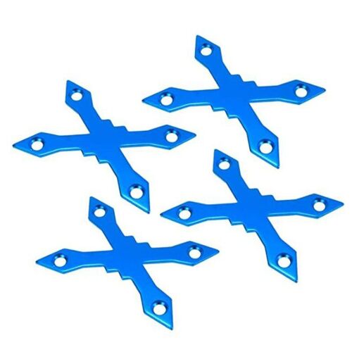 Joint Anti-Enfoncement De Planche À Roulettes, Protecteur De Pont De Longboard En Alliage D'aluminium, Bleu, 2 Jeux (Bleu)