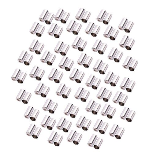Gaines De Câble De Fixation De Vitesse De Frein, 5mm, Métal Argent Pour Vélo, 100 Pièces