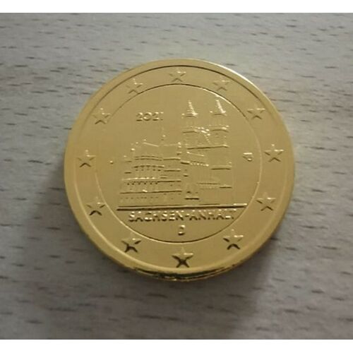 Allemagne 2021 - Sachsen Anhalt - Atelier J - 2 Euros Commemorative  Plaque Or