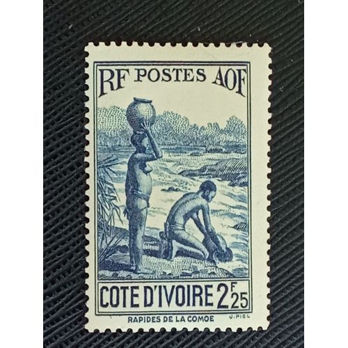 Timbre Cote D'Ivoire Y T 160 Femmes Aux Rapides De Komoe 1939 ( 021009 )