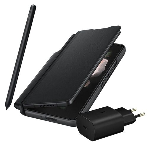 Coque À Clapet Pour Samsung Z Fold 3 Stylet Chargeur Secteur D'origine Samsung