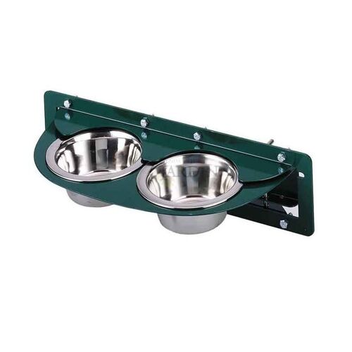 Mangeoire Rotative Pour Perroquets 2 Bacs, 40x17x10,5 Cm