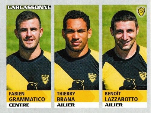 N° 305 - Stickers Image Panini Rugby 2014 / 2015 - Carcassonne
