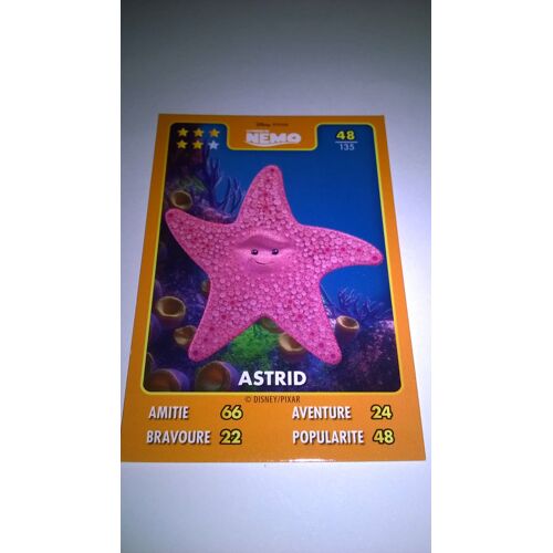 Carte De Collection Disney Pixar Auchan Numero 48 Astrid  (Nemo)