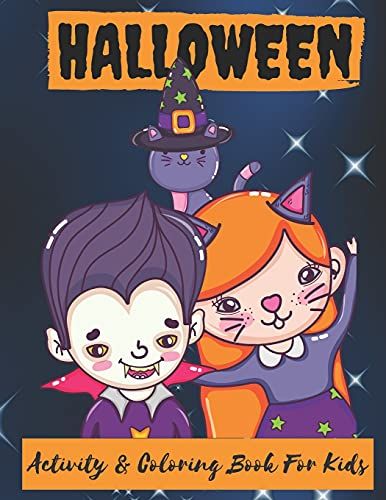 Halloween Activity & Coloring Book For Kids: I Spy Halloween, Vintage Halloween With Games: Mazes, Dot To Dot, Sudoku, Color It, World Search, Color By Number. Happy Halloween 40 Pages, Graveyard
